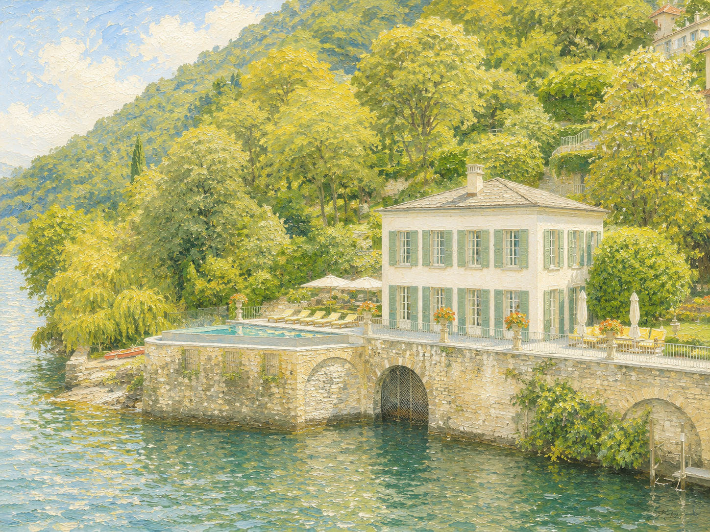 Lakefront villa with pool in Cernobbio